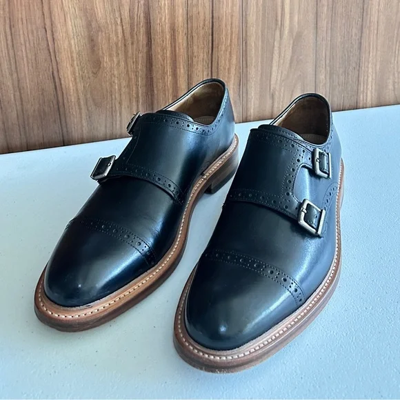 Bostonian Men\'s Somerville Monk Strap
Oxfords Size 7M Boston Double Monk Strap Brown Suede Leather Shoes For Men  main image 4